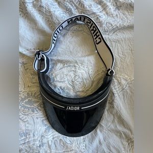 Christian Dior Women's DiorClub1 Club1 0H3 Adjustable  Visor Hat - Black/White